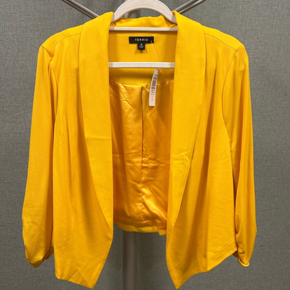 Torrid Yellow Blazer - Picture 2 of 3
